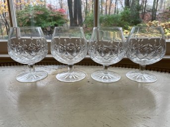 4 Waterford  Water/ Liqueur Crystal Glasses . 5.5' Tall ( Dinning Room)