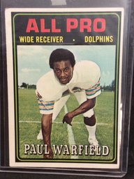1974 Topps All Pro Paul Warfield - M