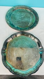 Silverplate Platters Lot 2