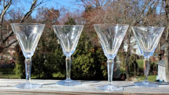Rare Set Of Four Gorgeous Signed Waterford Sheila Claret Martini Glasses - Made In Ireland