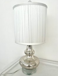 Mercury Glass Table Lamp With Acrylic Base