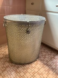 Silver Metal Hamper