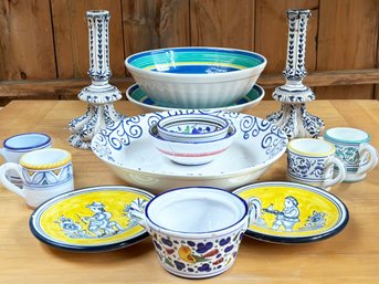 Deruta Style Ceramics - Italian And Spanish