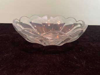 Glass Floral Bowl