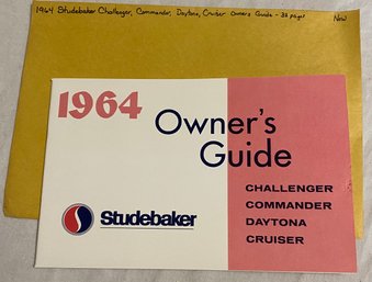 1964 Studebaker Challenger, Commander, Daytona, Cruiser Owners Guide