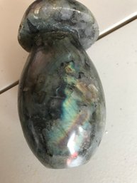 Labradorite Gem Stone Mushroom   1 LB. 4 Inch Tall