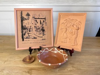 Collection Of Artisanal Terracotta Decor Pieces