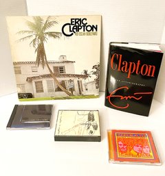 Eric Clapton 1974 461 Ocean Boulevard LP, 2007 Autobiography And Three CD's Including Cream Royal Albert Hall