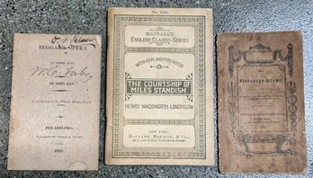 Three Antique Paperback Books