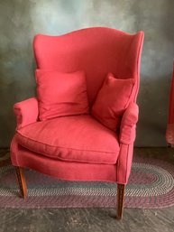 Mitchell Gold And Bob Williams Red Upholstered Armchair