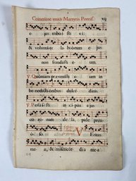 Gregorian Chant - Commune Unius Martyris Pontif Sheet Music