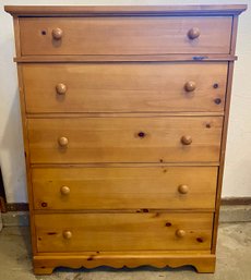 Lane Five Drawer Pine Chest