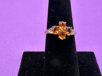 14K Yellow Gold Yellow Sapphire Ring