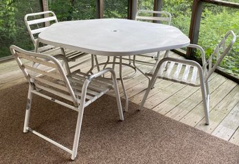 Outdoor Table And Four Chairs