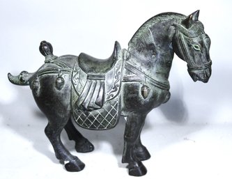 Antique Chinese Cast Bronze Horse Figure