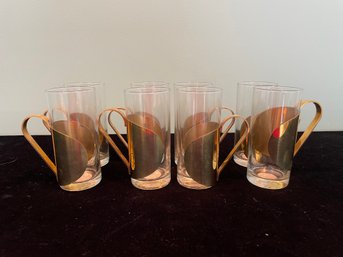 Set Of 8 Danish Scanmalay Irish Coffee Cups