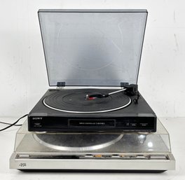 Vintage Turntables By JVC And Sony