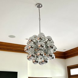 Lightolier Chrome Sputnik Chandelier-