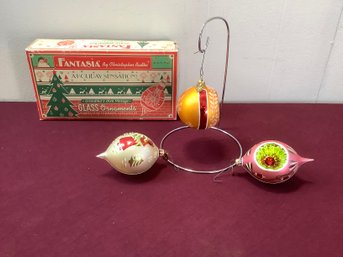 Vintage Glass Ornaments With Stand #7