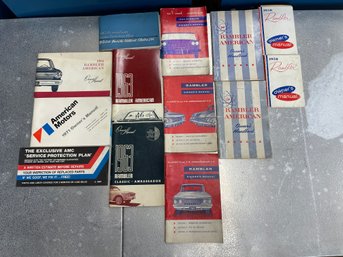 Collection Of Rambler's  Owner Manuals From The 1958' To 1964'.