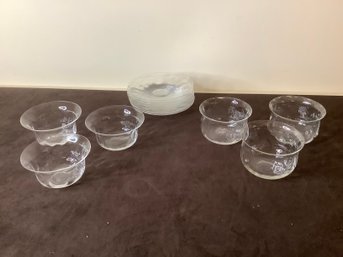 WEBB GLASS BOWLS AND PLATES MADE IN ENGLAND