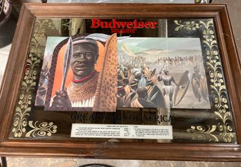 Vintage Budweiser Advertising Sign - Shaka King Of The Zulus