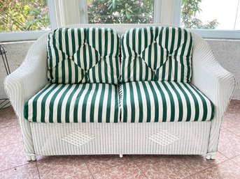 A High Quality Wicker Settee By Lloyd Loom