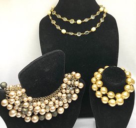 Gold Tone & Pearl- Give Elegance A Whirl!