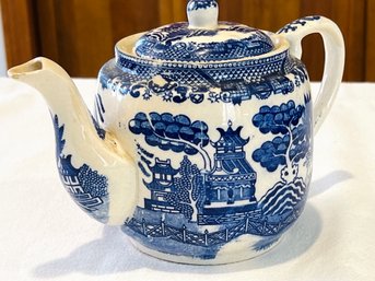 House Of Blue Willow Antique Teapot