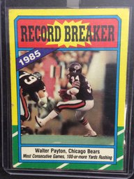 1986 Topps Record Breaker Walter Payton - M