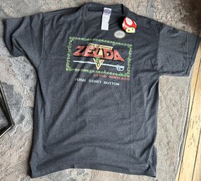 Licensed Nintendo Legend Of Zelda Tee Shirt- Never Worn Size Large