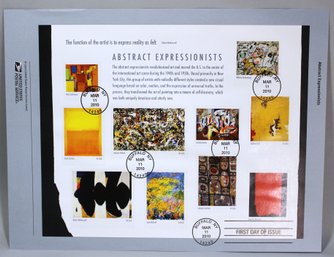 US STAMPS 1ST DAY OF ISSUE SHEET ABSTRACT EXPRESSIONISTS MAR 11, 2010