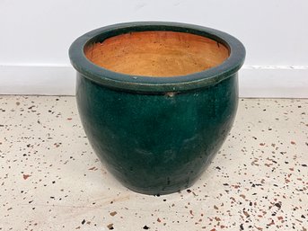 Green Ceramic Planter