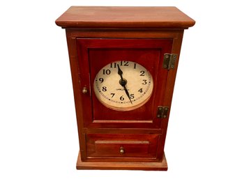 Seth Thomas Tabletop Cabinet Clock Battery Operated