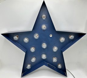 Restoration Hardware Illuminated Star Wall Hanging Decor Light