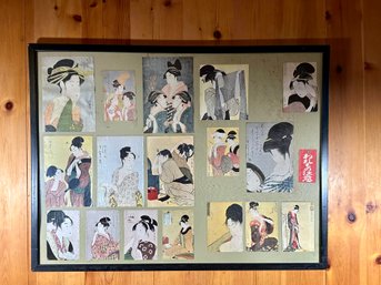 Large Collection Of  Vintage Ukiyo-E Utamaro Prints