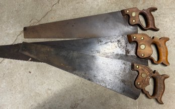 Antique Hand Saws For The Collector Lot #1
