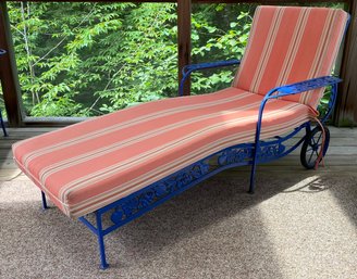 Vintage Iron Salterini Style Chaise Lounger