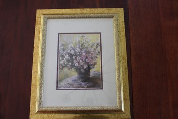 14x17 Gold Frame Matted Floral Print