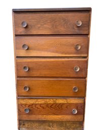 Vintage Tall Skinny Dresser - 13 Inches Deep