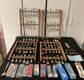 Huge Lot Of Souvenir Mini Spoons