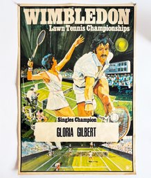 A Vintage Wimbeldon Poster, C. 1970's