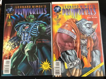 Leonard Nimoy's Primortals 1995.  #1 And 2.    Lot 128