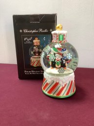 Christopher Radko Polar Holiday Snow Globe Music Box #8