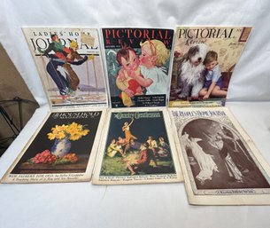 Mixed Lot Of Antique 1800s Womens Special Interest Magazines