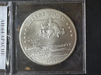 The World's First Legal Tender Desert Storm $5 Coin