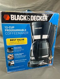 Black & Decker 12 Cup Programmable Coffeemaker Ne In Box NIB Never Used