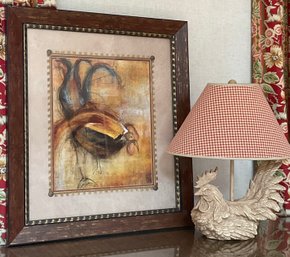 Large Country Chic Rooster Decor