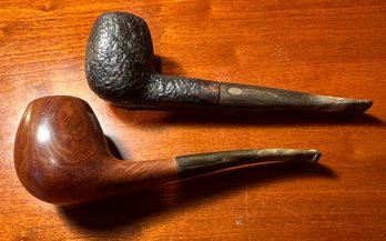 Pair Of Collectible Tobacco Smoking Pipes