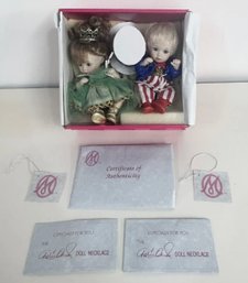 Marie Osmond Porcelain Dolls Uncle Sam & Libbie Petite Amour Toddler Series